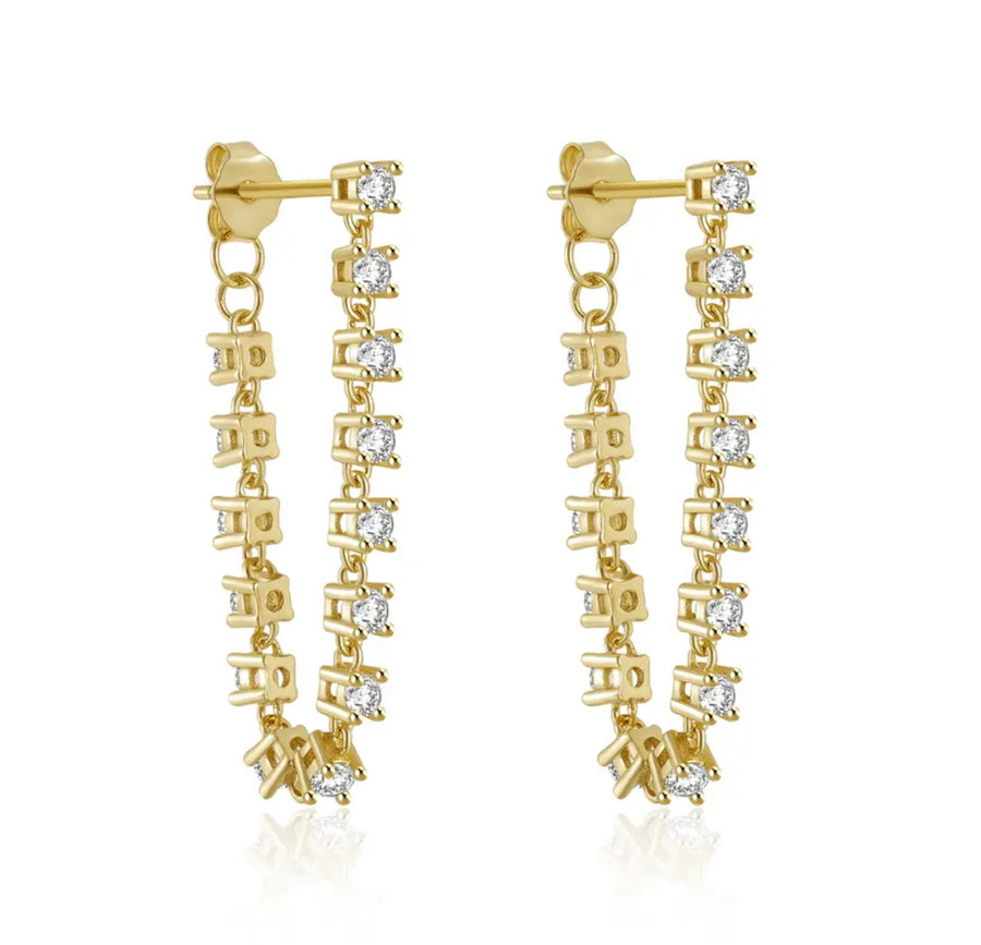 diamond dangles earring